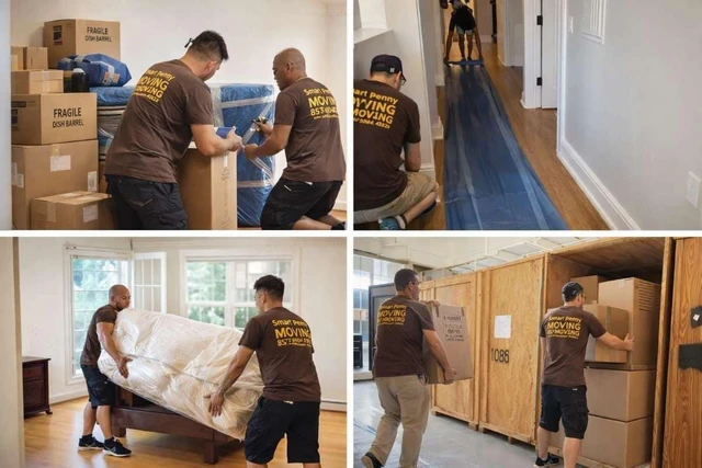 Smart Penny Moving crews at work