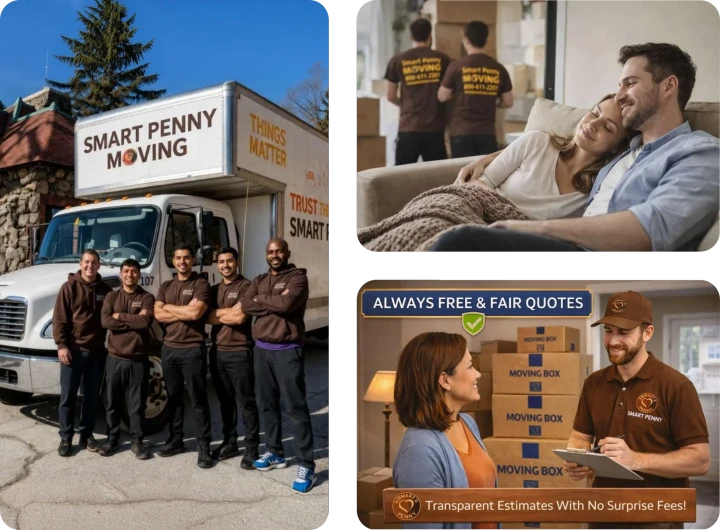 Smart Penny Moving crews at work